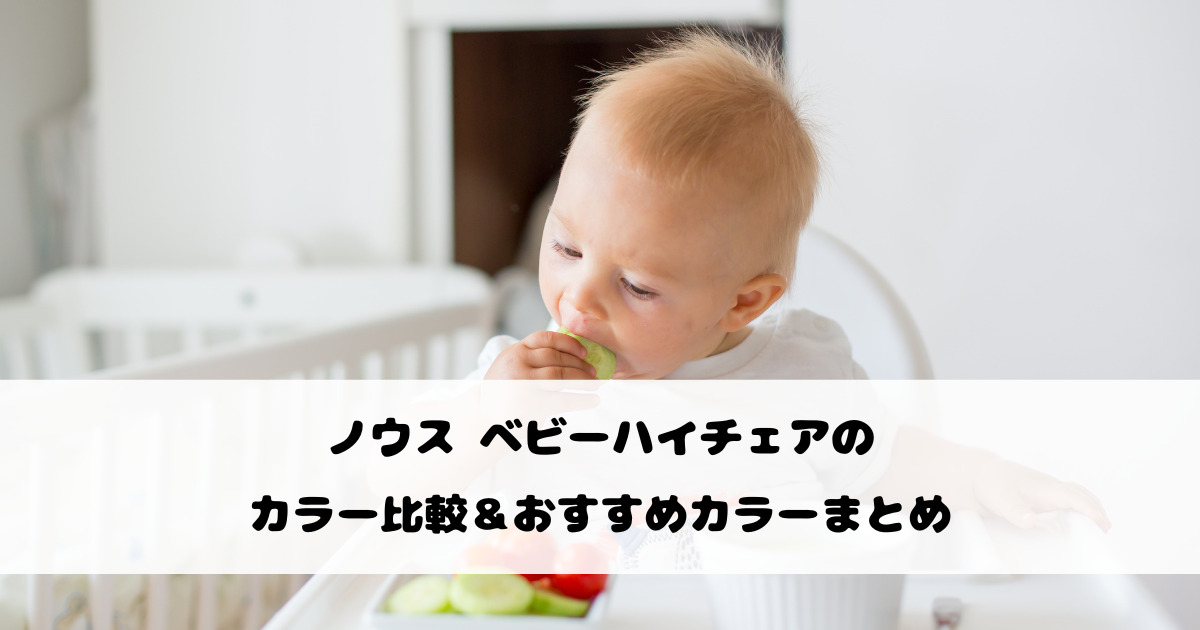 novusベビーハイチェアのカラー比較＆おすすめカラーまとめ