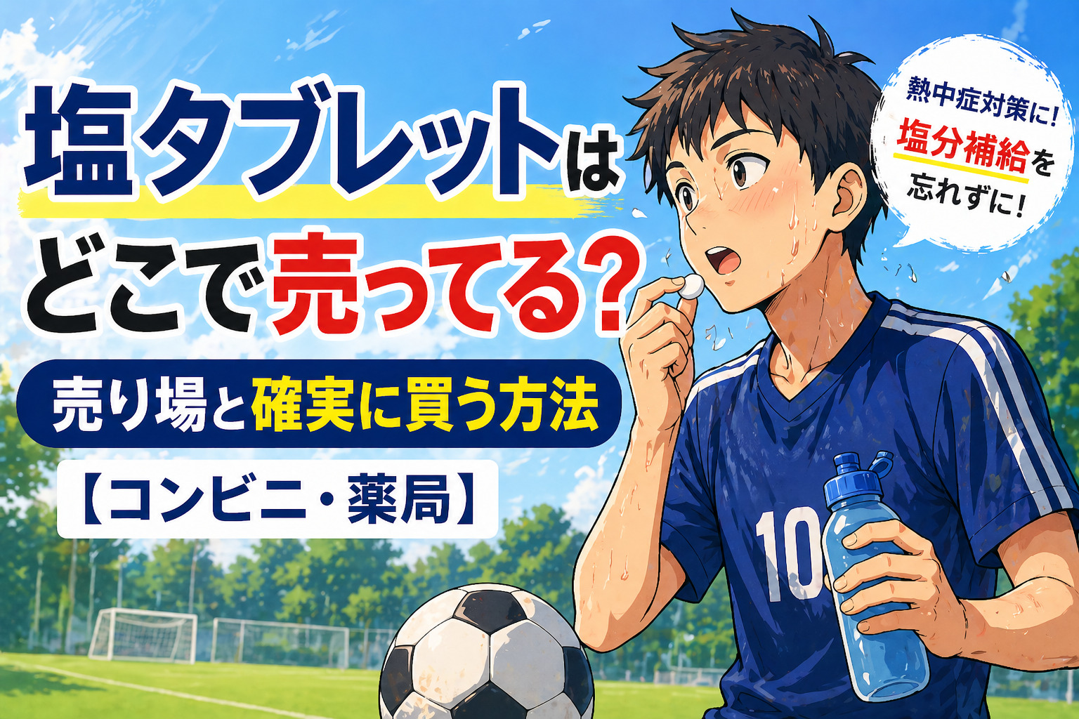 塩タブレットはどこで売ってる？売り場と確実に買う方法【コンビニ・薬局】