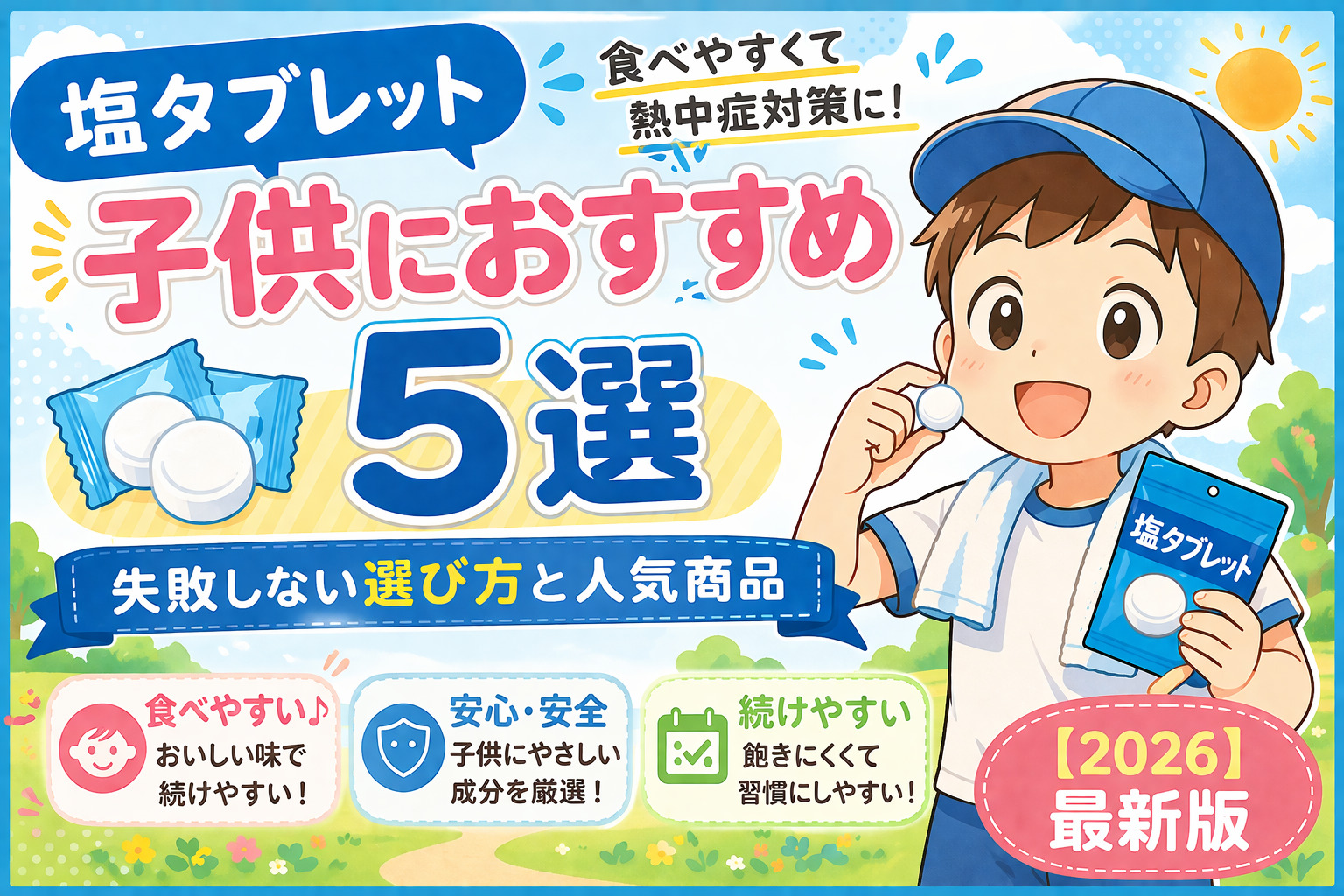 塩タブレット 子供におすすめ5選｜失敗しない選び方と人気商品【2026】